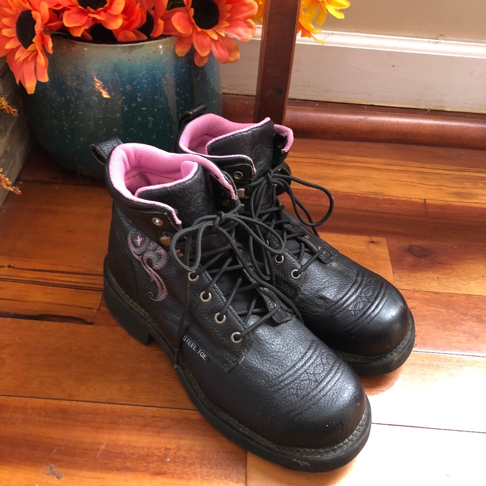 Justin Gypsy  steel toe schoes
